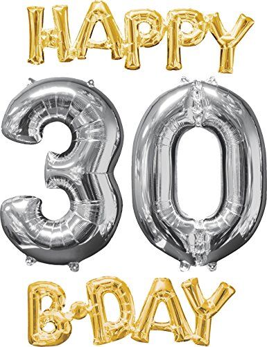 amscan 3606401 Folieballong Happy B-Day, 30 amscan 3606401 Folieballong Happy B-Day, 30