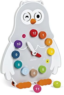 Janod J08132 – träklocka uggla Janod J08132 – träklocka uggla
