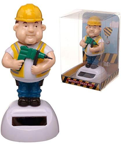 Puckator Collectable Builder Solar Powered Pal FF109 Puckator Collectable Builder Solar Powered Pal FF109