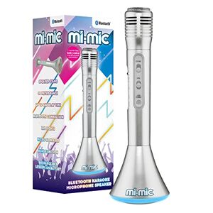Mi-Mic Barn karaoke-mikrofon, högtalare med trådlös Bluetooth och LED-lampor