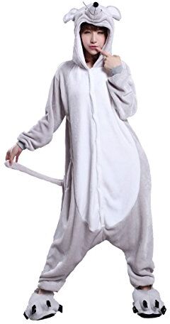 FashionFits unisex huvtröja jumpsuit mus kostym pyjamas cosplay nattkappa XL FashionFits unisex huvtröja jumpsuit mus kostym pyjamas cosplay nattkappa XL