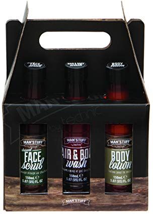 Man'stuff Ultimate Festive 6-Pack Bath & Body Toiletry Gift Set For Men Containing Body Wash, Face Wash And Muscle Soak 6 x 150ml Man'stuff Ultimate Festive 6-Pack Bath & Body Toiletry Gift Set For Men Containing Body Wash, Face Wash And Muscle Soak 6 x 150ml