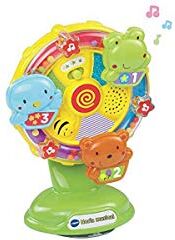 Vtech Noria Musical interaktiv skallra med sugkopp för att fastna på en slät och plan yta eller för att fästas på barnstolen, lövrärs, djur och färger (3480-165922) Vtech Noria Musical interaktiv skallra med sugkopp för att fastna på en slät och plan yta eller för att fästas på barnstolen, lövrärs, djur och färger (3480-165922)