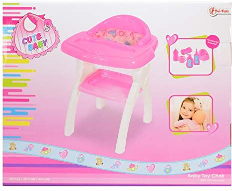 Toi-Toys 02011A bebisdockstol inkluderar tillbehör ca 44 cm, flerfärgad Toi-Toys 02011A bebisdockstol inkluderar tillbehör ca 44 cm, flerfärgad