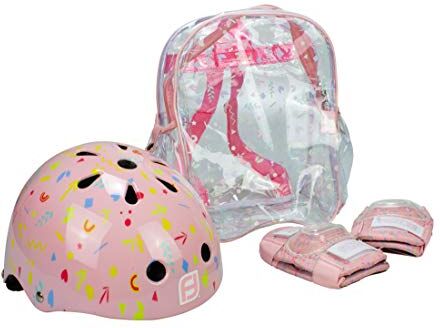 Funbee ryggsäck + hjälm skål + protektor rosa (OFUN006F) Funbee ryggsäck + hjälm skål + protektor rosa (OFUN006F)