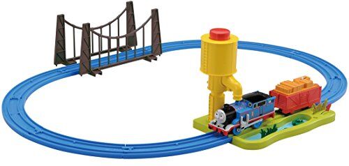 TAKARA TOMY Plarail lokomotiv Thomas Steam krossar Thomas Set (japansk import/paketet och handboken är skrivna på japanska)