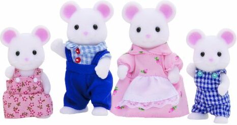 Sylvanian Families 3111 – Vit mus familj gnagemann