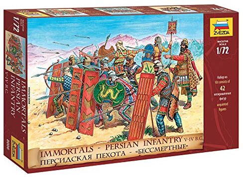 The Hobby Company ZVEZDA 500788006 – 1:72 persiska infanterier – plastbyggsats – modellbyggsats – byggsats – för nybörjare – detaljerad The Hobby Company ZVEZDA 500788006 – 1:72 persiska infanterier – plastbyggsats – modellbyggsats – byggsats – för nybörjare – detaljerad