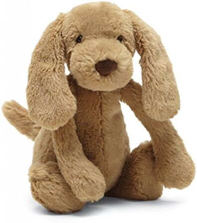 Jelly Cat JellyCat blygsam toffee valp, liten, brun (FBA_BASS6TPUS)