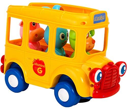 Globo Toys Globo – 5156 VITAMINA _ G skola buss fordon leksak med ljus och ljud Globo Toys Globo – 5156 VITAMINA _ G skola buss fordon leksak med ljus och ljud