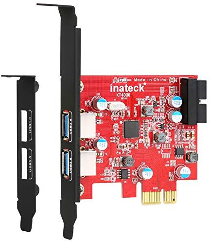 KT4006 Inateck USB 3.0 PCIe-kort, 1 20-stifts USB3.0 intern styrenhet med låg profil, ingen strömanslutning behövs, strömförsörjning via PCI-E-fack, KT4006 Inateck USB 3.0 PCIe-kort, 1 20-stifts USB3.0 intern styrenhet med låg profil, ingen strömanslutning behövs, strömförsörjning via PCI-E-fack,