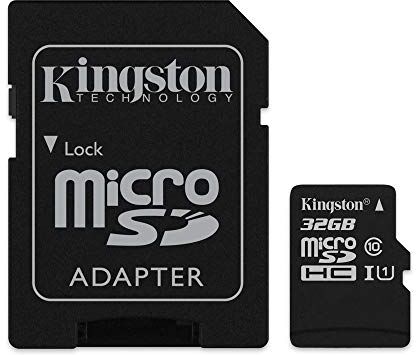 SDCS/32GB Kingston SDCS/32 GB microSD Canvas Select klassens hastigheter 10 UHS-I — upp till 80 MB/s läsåtkomst (med SD-adapter) – Få HD-video till liv SDCS/32GB Kingston SDCS/32 GB microSD Canvas Select klassens hastigheter 10 UHS-I — upp till 80 MB/s läsåtkomst (med SD-adapter) – Få HD-video till liv