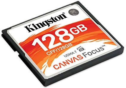 CFF/128GB Kingston Canvas Focus 128 GB kompakt flash minneskort CFF/128GB Kingston Canvas Focus 128 GB kompakt flash minneskort