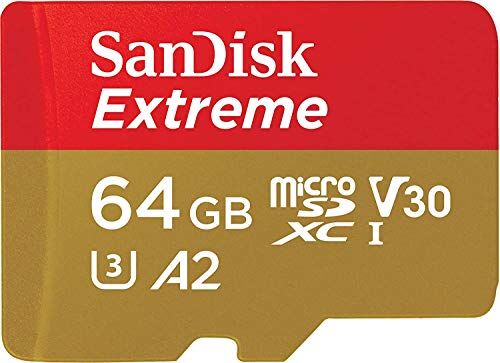 SDSQXA2-064G-GN6GN SanDisk Extreme microSD-kort för mobil gaming, 64 GB, stöd med A2-appen Performance AAA/3D/VR spelgrafik och 4K UHD-video, 160 MB/s läsning, 60 MB/s skrivning, klass 10, UHS-I, U3, V30 SDSQXA2-064G-GN6GN SanDisk Extreme microSD-kort för mobil gaming, 64 GB, stöd med A2-appen Performance AAA/3D/VR spelgrafik och 4K UHD-video, 160 MB/s läsning, 60 MB/s skrivning, klass 10, UHS-I, U3, V30