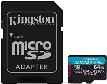 SDCG3/64GB Kingston SDCG3/64 GB microSD minneskort (64 GB microSDXC Canvas Go Plus 170R A2 U3 V30 med SD-adapter) SDCG3/64GB Kingston SDCG3/64 GB microSD minneskort (64 GB microSDXC Canvas Go Plus 170R A2 U3 V30 med SD-adapter)