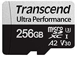 TS256GUSD340S TRANSCEND 256Go microSD med adapter UHS-I TS256GUSD340S TRANSCEND 256Go microSD med adapter UHS-I