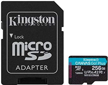 SDCG3/256GB Kingston microSDXC Canvas Go Plus  Minneskort, 256 GB SDCG3/256GB Kingston microSDXC Canvas Go Plus  Minneskort, 256 GB