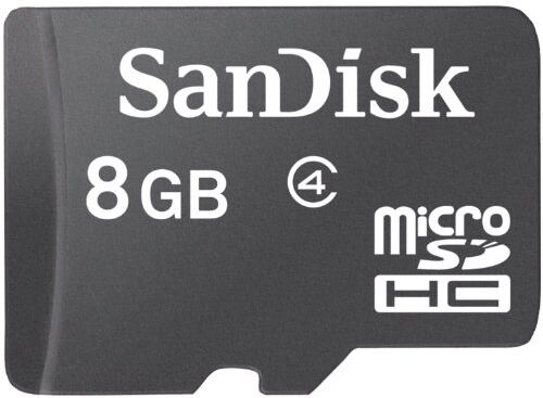 SDSDQM-008G-B35 SanDisk MicroSDHC minneskort (kabel kan ändras) standard 8 GB Svart