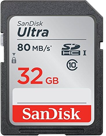 SDSDUNC-032G-GN6IN SanDisk  Ultra SDHC-minneskort upp till 80 MB/s, klass 10, U1, 32 GB, svart/grå SDSDUNC-032G-GN6IN SanDisk  Ultra SDHC-minneskort upp till 80 MB/s, klass 10, U1, 32 GB, svart/grå