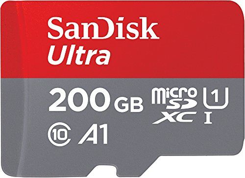 SDSQUA4-200G-GN6MA SanDisk  microSDXC Minneskort, Röd, Grå 200 GB SDSQUA4-200G-GN6MA SanDisk  microSDXC Minneskort, Röd, Grå 200 GB