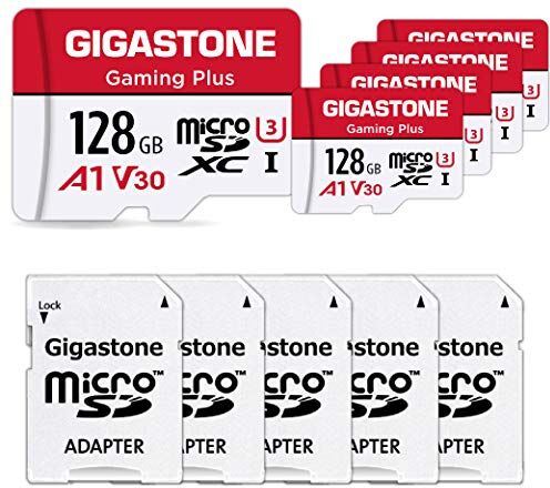 GS-5IN1600 Gigastone 128 GB 5-pack Micro SD-kort med adapter, A1 U1 C10 Class10 95MB/S, Full HD tillgänglig, Micro SDXC UHS-I-minneskort GS-5IN1600 Gigastone 128 GB 5-pack Micro SD-kort med adapter, A1 U1 C10 Class10 95MB/S, Full HD tillgänglig, Micro SDXC UHS-I-minneskort