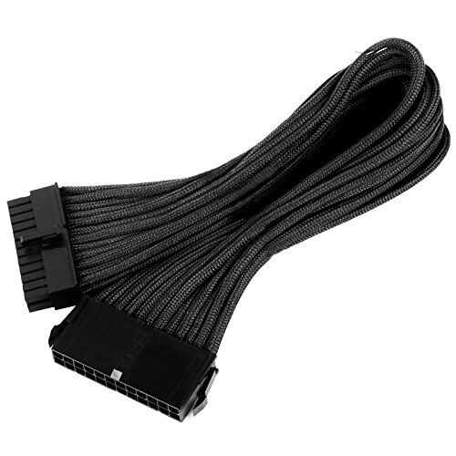 FBA_40091 SilverStone SST-PP07-MBB – Nätaggregat förlängningskabel 30 cm moderkort 24 stift till 24 stift, svart FBA_40091 SilverStone SST-PP07-MBB – Nätaggregat förlängningskabel 30 cm moderkort 24 stift till 24 stift, svart
