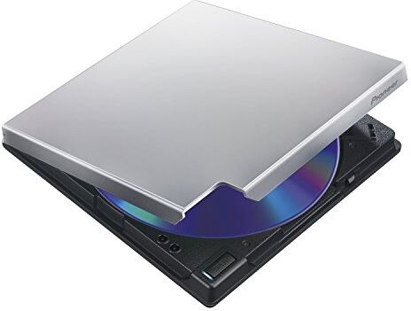 BDR-XD07TS Pioneer  6x smal bärbar USB 3.0 BD/DVD/CD-brännare – silver BDR-XD07TS Pioneer  6x smal bärbar USB 3.0 BD/DVD/CD-brännare – silver