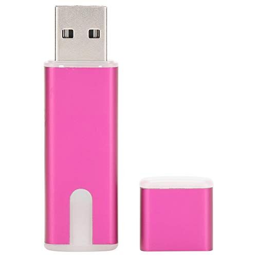 Chanmeekm2gsz7a18-03 USB-pendrive, med andande ljus flashenhet färg U-disk, Plug and Play skrivbordstillbehör rosenröd för datorplatta (32 GB)