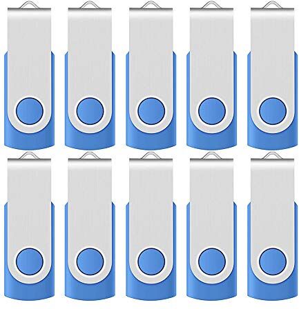 10-pack svängbar USB-minne minne minne sticka vikbar lagring tumspak, med snoddar (3,0 32 GB, blå) 10-pack svängbar USB-minne minne minne sticka vikbar lagring tumspak, med snoddar (3,0 32 GB, blå)