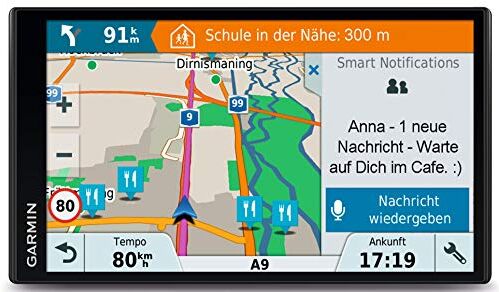 010-01681-13 Garmin Drive Smart 61 LMT-D EU navigeringsutrustning, Europa-kort, livslång kortuppdateringar och trafiksinfos, smarta notiseringar, 17,7 cm (6,95 tum) pekskärm,