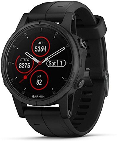 010-01987-03 Garmin Fēnix, 5S Plus, sportklocka, Bluetooth, 240 x 240 pixlar, svart