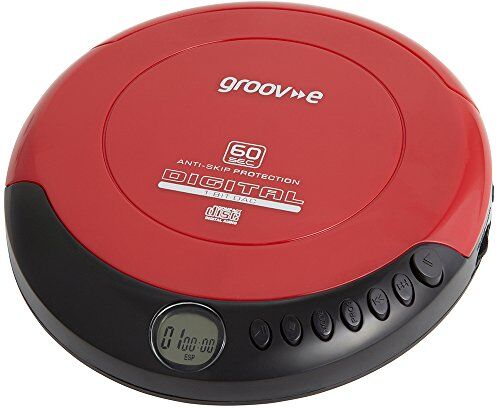 GVPS110RD Groov-e  Retro Series Personal CD Player Red