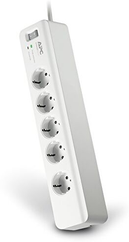 PM5-GR APC by Schneider Electric  Strömlist, 5 eluttag, Vit PM5-GR APC by Schneider Electric  Strömlist, 5 eluttag, Vit