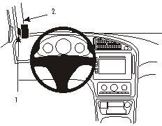 Brodit ProClip 803723 monteringsplattform för Saab 9-5 06-08 vänster montering Brodit ProClip 803723 monteringsplattform för Saab 9-5 06-08 vänster montering