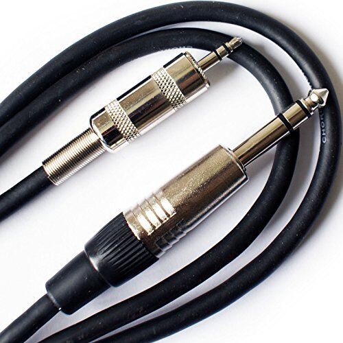 1128/1.5m PRO 1,5 m 6,35 mm till 3,5 mm stereouttag kontakt hankabel Audio ¼" AUX hörlurarledning loopar