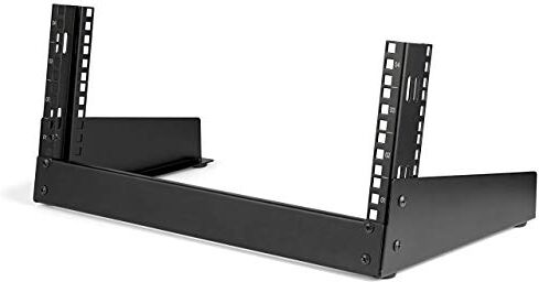 RK4OD StarTech.com Skrivbordsställ (4 HE, 2 post Open Frame Rack, upp till 30 kg, EIA-310, fristående) svart