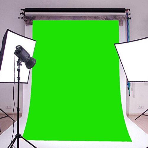 hunpta Fotograferingsbakgrund,  150 x 210 cm/5 x 7 fot fotograferingsstudio bakgrund ren färg fotograferingsbakgrund studiorekvisita (grön)