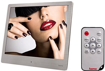 4047443246288 Hama digital fotoram smalt stål 20,32 cm (8 tum) (SD/SDHC/MMC kortfack USB 2.0 med fjärrkontroll silver 4047443246288 Hama digital fotoram smalt stål 20,32 cm (8 tum) (SD/SDHC/MMC kortfack USB 2.0 med fjärrkontroll silver