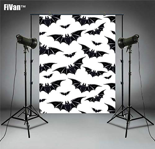FUS-XT5916-100x150cm Liten storlek Halloween tecknad fotograferingsbakgrund för heminredning eller barnbilder, tunn vinyl och kostnadseffektiv, svarta fladdermöss och vit baksida XT5916 FUS-XT5916-100x150cm Liten storlek Halloween tecknad fotograferingsbakgrund för heminredning eller barnbilder, tunn vinyl och kostnadseffektiv, svarta fladdermöss och vit baksida XT5916