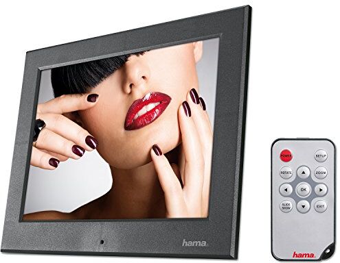 00095290 Hama digital fotoram"Slimline Basic" (20,3 cm (8 tum), SD/SDHC/MMC-kortplats, USB 2.0, elektronisk bildram med fjärrkontroll, slumpmässig uppspelning) svart 00095290 Hama digital fotoram"Slimline Basic" (20,3 cm (8 tum), SD/SDHC/MMC-kortplats, USB 2.0, elektronisk bildram med fjärrkontroll, slumpmässig uppspelning) svart
