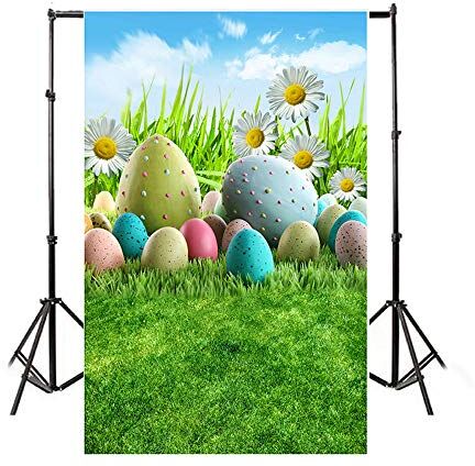 PVA0803020910399DP 2,1 x 1,5 m fotografi bakgrund foto bakgrunder påsk tema ägg kanin blommor gräsmark för baby barn PVA0803020910399DP 2,1 x 1,5 m fotografi bakgrund foto bakgrunder påsk tema ägg kanin blommor gräsmark för baby barn