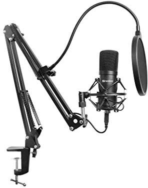 126-07 Sandberg Streamer USB mikrofon kit, svart 126-07 Sandberg Streamer USB mikrofon kit, svart