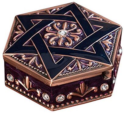 1695438/888888AQRHDRN DERCLIVE Antika Smycken Fall Sexkantiga Vintage Metall Smycken Låda Prydnad Förvaring Arrangör För Ringar Örhängen Halsband Skattkista 1695438/888888AQRHDRN DERCLIVE Antika Smycken Fall Sexkantiga Vintage Metall Smycken Låda Prydnad Förvaring Arrangör För Ringar Örhängen Halsband Skattkista