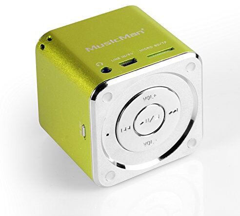 TXX3529 Music Man Mini Soundstation (MP3-Spelare, Högtalare, Linjeinfunktion, Sd/Microsd-Kortplats) Grön TXX3529 Music Man Mini Soundstation (MP3-Spelare, Högtalare, Linjeinfunktion, Sd/Microsd-Kortplats) Grön