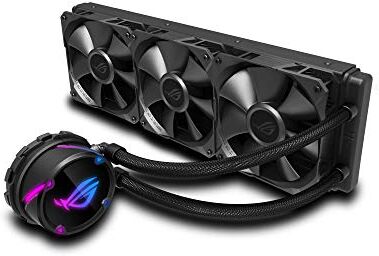 90RC0070-M0UAY0 Asus ROG Strix LC 360 (3x 120mm Fläkt, AIO Vattenkylning, Aura Sync RGB, Kein RGB-fläkt) 39.4 x 12.2 x 2.7 cm, Svart