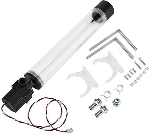 Wendryqkvb9g0ws5-04 Wendry G1/4 akrylcylinder dator vattentank, 800L/H 19W DC12V CPU kylande värmeväxlare vattenpump tank, DIY vattenkylningbehållare, dator vätska vattenkylning tank cylinderbehållare (300 mm) Wendryqkvb9g0ws5-04 Wendry G1/4 akrylcylinder dator vattentank, 800L/H 19W DC12V CPU kylande värmeväxlare vattenpump tank, DIY vattenkylningbehållare, dator vätska vattenkylning tank cylinderbehållare (300 mm)