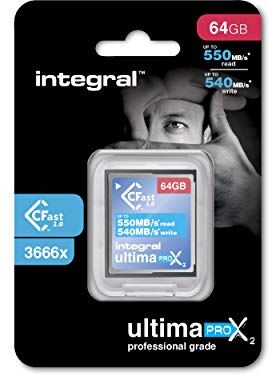 INCFA64G-550/540 Integral 64 GB Cfast Card 2.0 hög prestanda med läshastighet upp till 550 MB/s och skrivhastighet upp till 540 MB/s INCFA64G-550/540 Integral 64 GB Cfast Card 2.0 hög prestanda med läshastighet upp till 550 MB/s och skrivhastighet upp till 540 MB/s