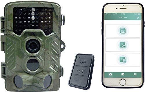 32034 Berger & Schröter Wifi 4K Full HD 20MP Wildcamera 8 Megapixel Black LEDs, remote control, Tonaufzeic 32034 Berger & Schröter Wifi 4K Full HD 20MP Wildcamera 8 Megapixel Black LEDs, remote control, Tonaufzeic