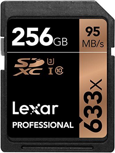 LSD256CBEU633 Lexar Professional 633x 256GB SDXC UHS-I-kort LSD256CBEU633 Lexar Professional 633x 256GB SDXC UHS-I-kort