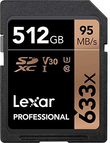 LSD512CBEU633 Lexar Professional 633x memory card 512 GB SDXC Class 3 UHS-I Lexar Professional 633x, 512 GB, SDXC, Class 3, UHS-I, 95 MB/s, 45 MB/s LSD512CBEU633 Lexar Professional 633x memory card 512 GB SDXC Class 3 UHS-I Lexar Professional 633x, 512 GB, SDXC, Class 3, UHS-I, 95 MB/s, 45 MB/s